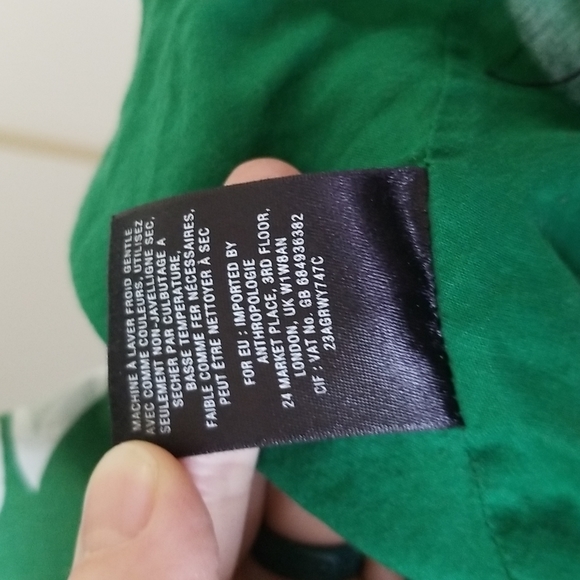 Anthropologie Vanessa Virginia Palm Leaf Dress - Size 4 - Picture 8 of 10